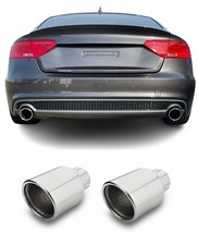Endrohre Auspuffblenden für Audi A5 Sportback 8T Auspuff Blenden 100mm 2007-2017