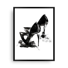 Wanddeko Pumps Watercolor - Pumps im Aquarellstil