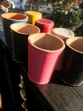 Würfelbecher Leder- kolor