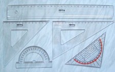 5 verschiedene Rotring-Lineale