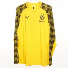 PUMA Herren BVB Stadium 1/4 Zip Top Sweatjacke, Cyber Yellow, 3XL -