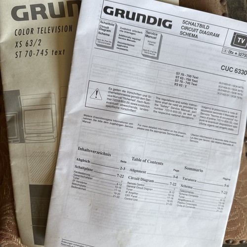Grundig color television - color,