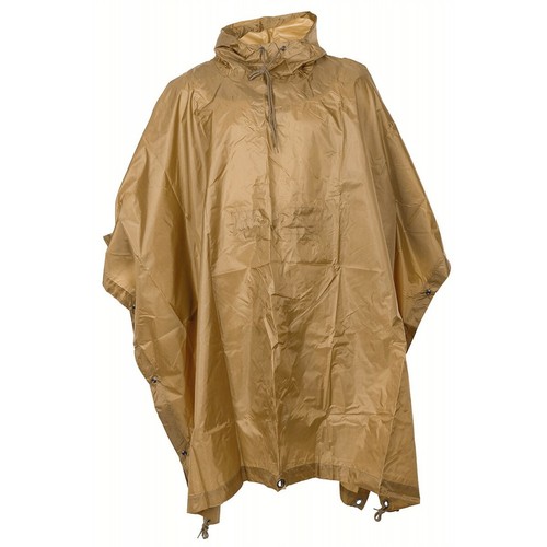 Poncho beige khaki coyote - bw,