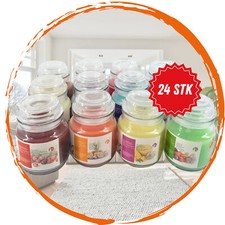 24 Duftkerzen im Bonbonglas