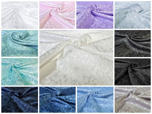 Jacquard stoff floral - jacquard,