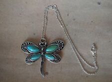 Kette Libelle *Neu* Kette versilbert, Kettenanhänger Tier, Insekt