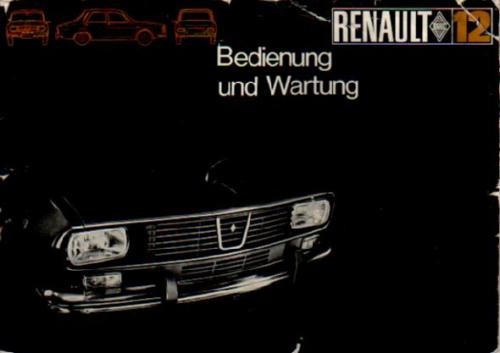 Renault betriebsanleitung - renault, 12
