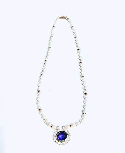 Halskette diamanten gold - -,