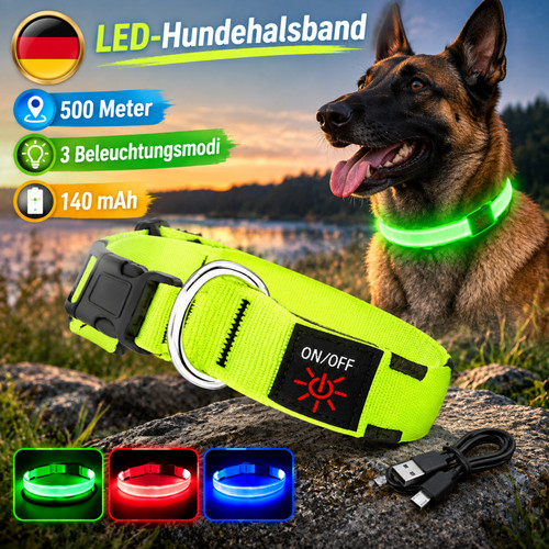 Led hundehalsband leuchtend - led,