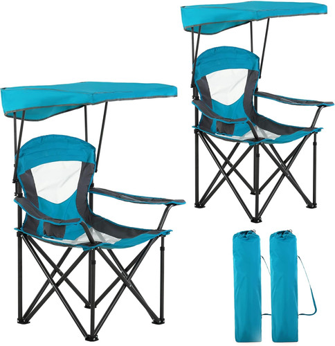 Camp chair with shade - chair,