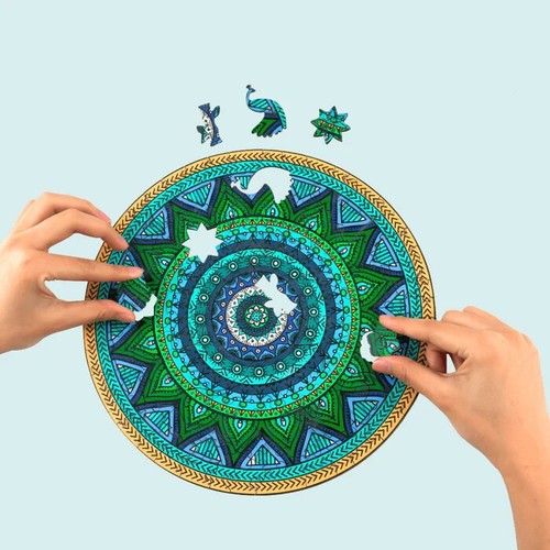Mandala puzzles farbenfrohe - puzzles,