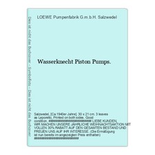 Wasserknecht Piston Pumps