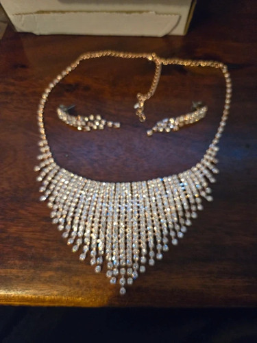 Roségoldfarben kristall set - roségoldfarben,