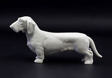 9942558-d Wagner&Apel Porzellan Figur Hund Rauhhaardackel Dackel 18x4x9cm