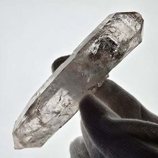 Enhydro Skelett Rauchquarz DT Zepter, 6x Blase Valentine Pocket Gobo. Namibia