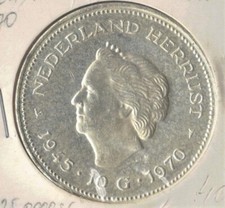 1970 NETHERLANDS 10 GULDEN