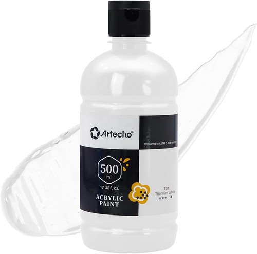 Acrylfarbe titanweiß 500ml - acrylfarbe,