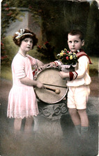 AK  1914 - Musik - Knabe und