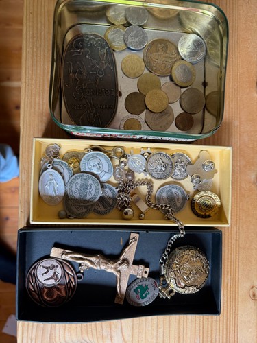 Münzsammlung und taschenuhr - und,