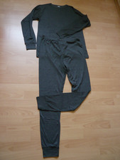 warme Herrenunterwäsche lange Unterhose und Unterhemd Gr. XL 7 grau