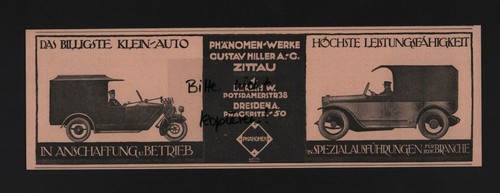 Zittau werbung 1918 gustav - werbung, 1918,