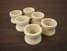 6 Serviettenringe aus Buchenholz Ø 46 mm nur 0,70 €/Stck.
