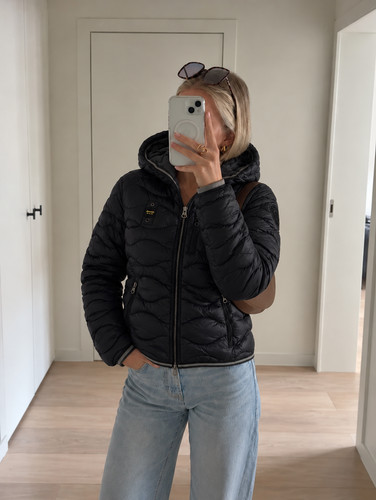 Blauer usa damen steppjacke - usa,