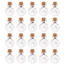 20Stk Mini Glas Flaschen mit