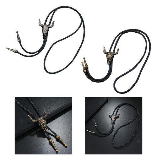 Bolo tie vintage bullenkopf - tie,