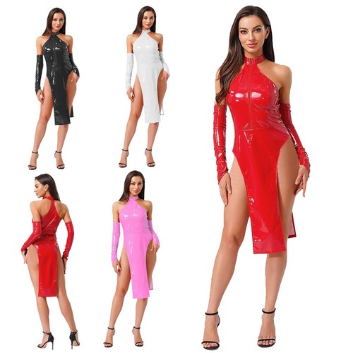 Damen wetlook bodycon - de,