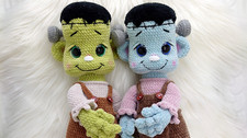 AMIGURUMI, gehäkelt, "Frankenstein" Stofftiere, Häkeltiere