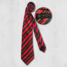 Gucci seidenkrawatte vintage - gucci,