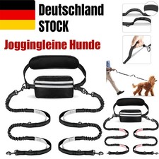 Laufleine Joggingleine Hunde mit Bauchgurt elastische Laufleine verstellbar