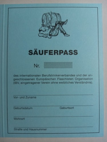 Säuferpass ausweis - säuferpass,