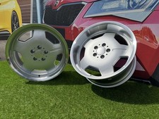 4x 18 " 5x112 AMG Monoblock Aero Style Silver Polished Lip Wheel : Für W124