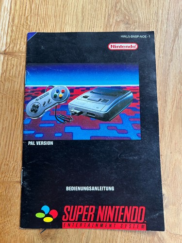 Super nintendo snes anleitung - snes,
