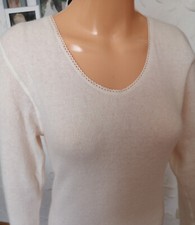 Angora Damen Unterwäsche Unterhemden Langarm 15% Angora Größe L