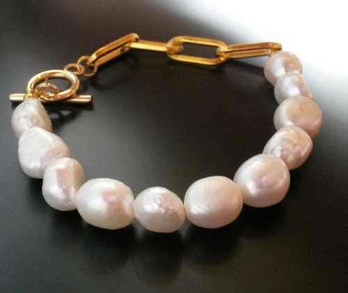 Echte barock perlen armband - echte,