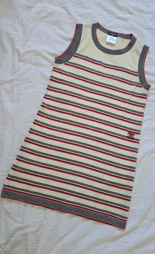 Chanel kleid geringelt mit - kleid,