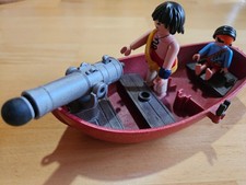 Playmobil Piraten Ruderboot mit 2 Figuren und Kanone
