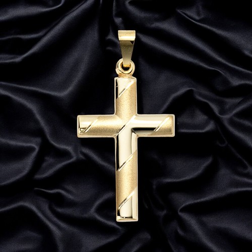 Anhänger kreuz 333 gold - anhänger,