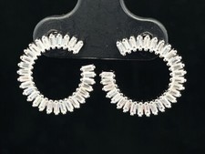 OHRSTECKER AUS 925/- SILBER RHODINIERT MIT ZIRKONIA SCHMUCKJAGD