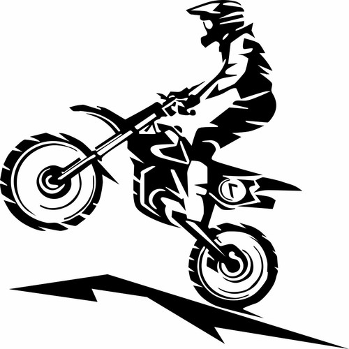 Motocross motorrad aufkleber - motocross,