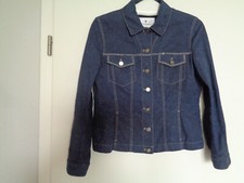 Fuchs Schmitt Jacke Jeansjacke Gr. 38 dunkelblau mit Nieten silber leicht edel