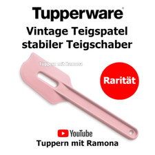 Tupperware Vintage Top-Schaber Teigschaber rosa stabiler Teigspatel Rarität Neu