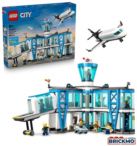 Lego city 60502 - flughafen, mit