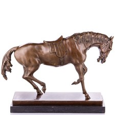Bronze Skulptur Pferd mit