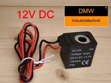 12V DC Magnetspule  mit Kabel für Pneumatik Ventile Spule für Magnetventil NEU