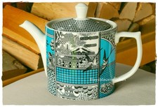 Große Teekanne Porzellan