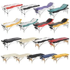Massageliege inkl. Tasche Klappbar Massagetisch Massagebank 2 / 3 Zonen Mobil